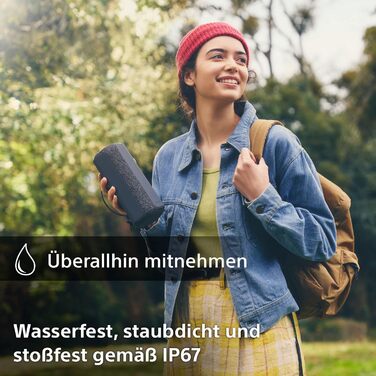 Портативна бездротова Bluetooth-колонка з широким звучанням і ремінцем для перенесення - водонепроникна, ударостійка, 16 годин роб