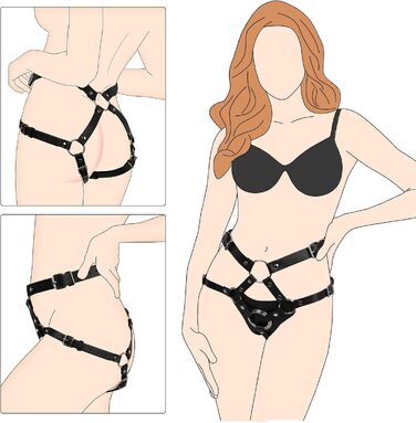 Страпон Klpertoror, регульований, високий пояс, чорний