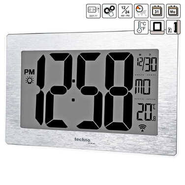 Годинник настінний Technoline WS8019 Silver (WS8019)