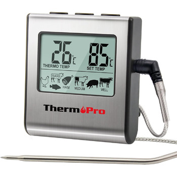 Кухонний цифровий термометр ThermoPro TP16 (сірий)