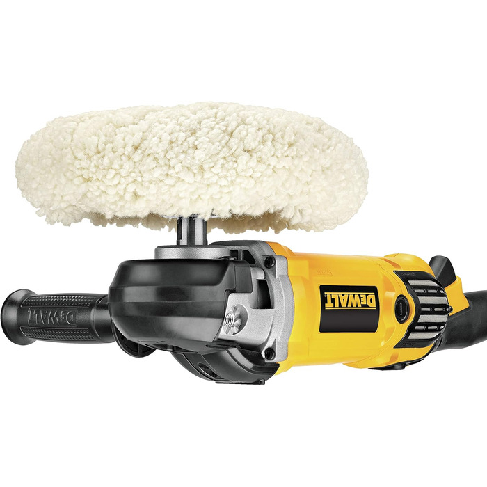 Полірувальна машина DEWALT 180 мм DWP849 шт. (1250 Вт, ідеально підходить для полірування кузовів і металоконструкцій, 2-ступінчас