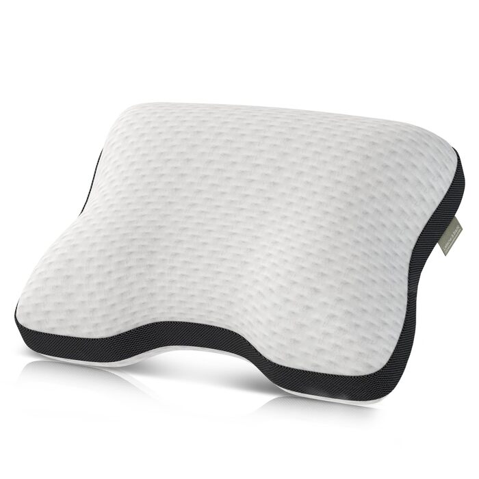 Ортопедична подушка для шиї та полегшення болю в шиї, 40x55 см Ергономічна подушка для сну з регульованою висотою Середньої та жорсткої жорсткості Дихаюча та придатна для прання