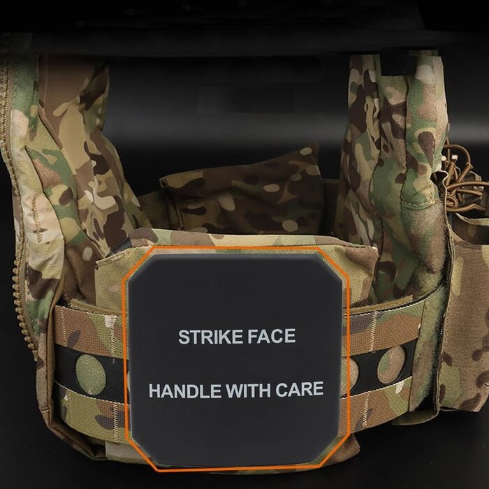 Дюймів військовий жилет EVA бічна пластина накладка тактичний страйкбольний мисливський жилет бронежилет манекен пластина захисна бічна накладка панель SAPI розміром чорний, 2 шт., 6x6