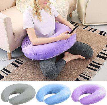 Ергономічна подушка Crealis, в&39язана гачком подушка, опорна подушка, подушка для рук, в&39язана подушка для підтримки, ігрова подушка - ваш союзник комфорту для творчих моментів, читання та ігор, для ліжка та дивана, сірий