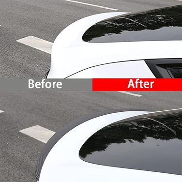 Для Tesla Model Y Spoiler Wing OEM Style ABS Carbon Fiber Pattern на 2020-2023 роки Tesla Model Y Задній спойлер Губа Хвостове крило Кришка багажника (модель Y OEM спойлер, матове вуглецеве волокно) Модель Y OEM спойлер Матове вуглецеве волокно