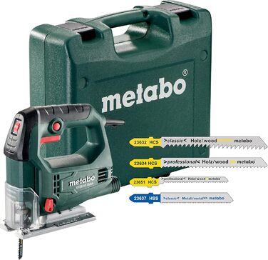 Лобзик Metabo STEB 65 Quick з набором полотен з 20 шт. по зеленого/сірого/чорного/червоного кольору, 690920000