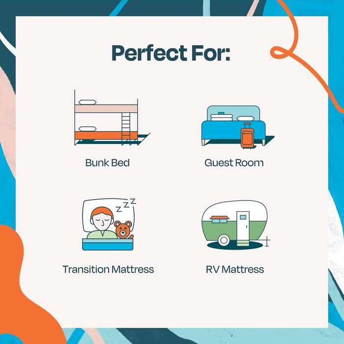 Пружинний матрац Linenspa XL 6 дюймів з шаром піни жорсткий на дотик сертифікований CertiPUR-US матрац-короб, білий, повний XL