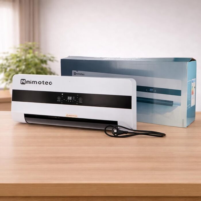 Керамічний настінний вентилятор-обігрівач Dad 3000 Вт, тихий &lt45 дБ, з пультом дистанційного керування, світлодіодним дисплеєм, таймером та коливальною решіткою, захист IPX2 та захист від перегріву