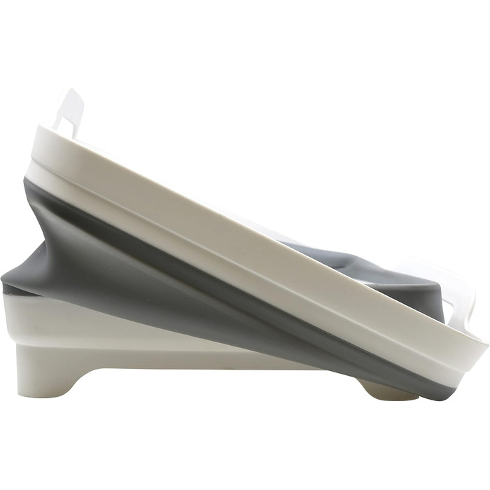 Висувна миска Cao 9 літрів для дорослих унісекс сіро-біла 30,5 x 30 см - В 20 см (розкрита) - В 7 см (складена)