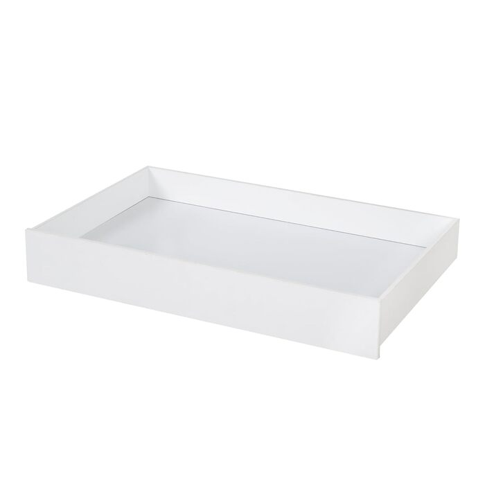 Комплект шухляд roba для ліжка Монтессорі-будиночок 90 x 200 см - Мобільний комплект з 2 шухлядами - Практичне рішення для зберігання речей у дитячому ліжку - Біле лаковане дерево