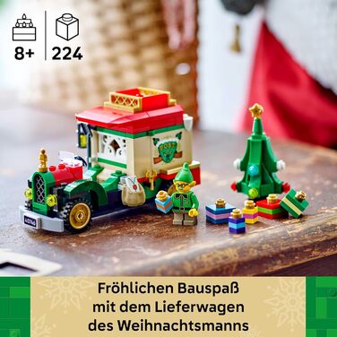 Конструктор LEGO Santa’s Delivery Truck 40746, 224 деталі, різдвяна вантажівка