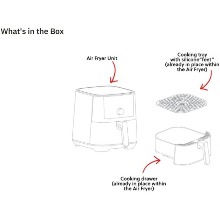 Аерофритюрниця Instant Brands Vortex 6 Plus 4-в-1 1700 Вт, 3.7 л - смаження на повітрі, запікання, смаження, гриль, дегідратор і підігрівач їжі Medium Digital (3.7 л)