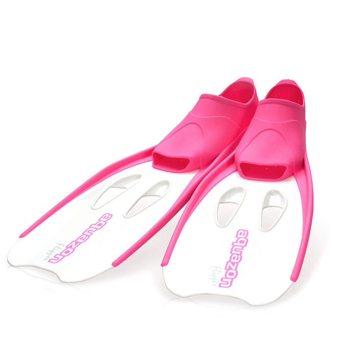 Ласти Aquazon Flipper, ласти для снорклінгу, ласти для дайвінгу, ласти для плавання для дітей, підлітків, дорослих для снорклінгу, плавання в модних рожево-білих кольорах 27-30