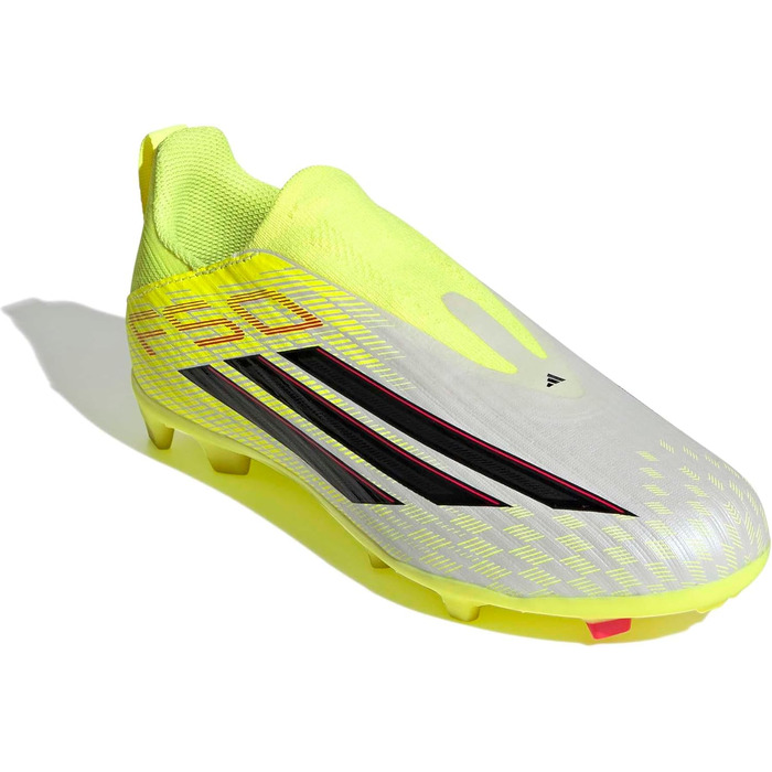 Футбольні бутси adidas Unisex Kids F50 League Laceless FG/MG, дитячі, 38 EU Team, Solar Yellow 2 Core Black, Lucid Red