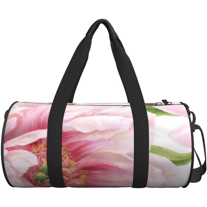 Дорожня сумка-циліндр з квітковим візерунком, спортивна сумка для чоловіків та жінок, сумка-мішок, спортивна сумка