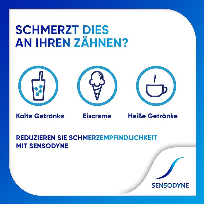 Зубна паста Sensodyne MultiCare ніжна біла, 4 шт. 75 мл, щоденна зубна паста з фтором, для чутливих зубів біла зубна паста з фтором