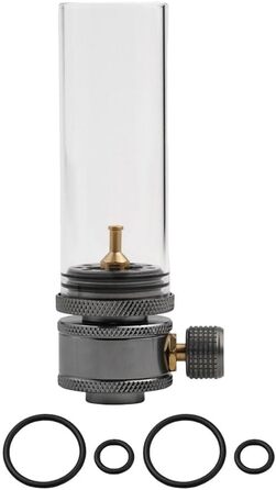 Ультралегкий кемпінговий газовий ліхтар з регульованим світлом, срібний, алюмінієвий, вуличний газовий ліхтар, ліхтар