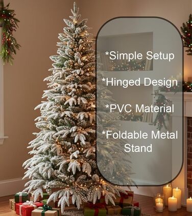 Штучна ялинка з ефектом засніжених гілок 180 см SHATCHI