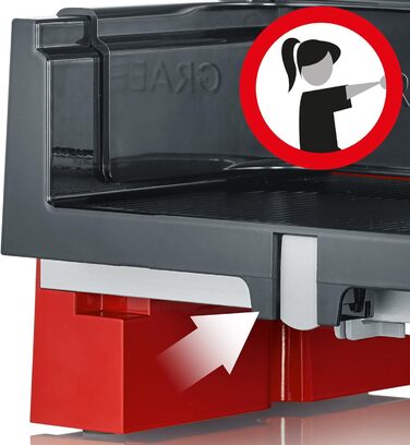 Нарізка для їжі Graef S10003, металева, червона