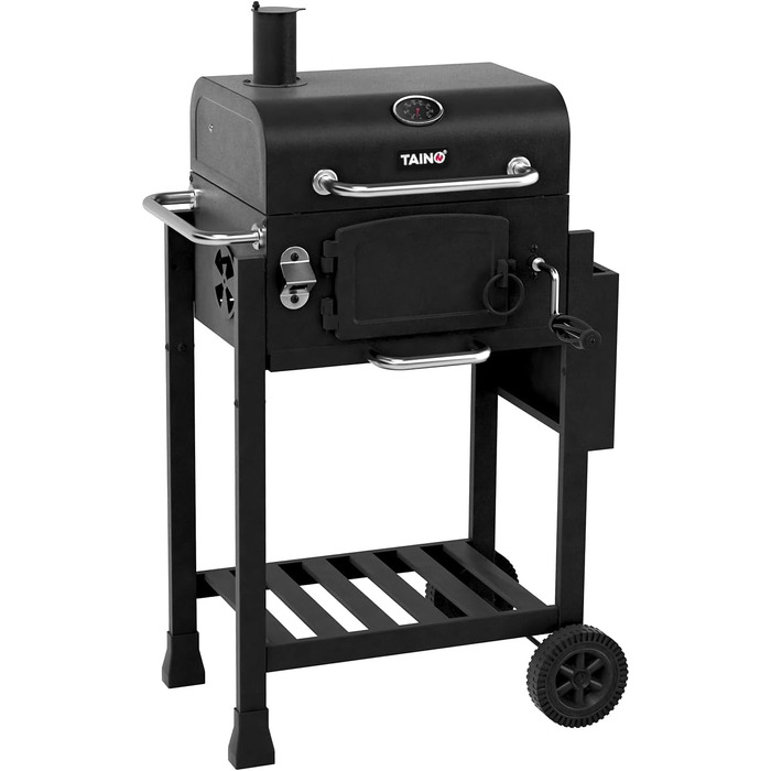 Мобільний гриль-коптильня для барбекю з деревним вугіллям HERO Grill