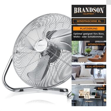 Брандсон - вітрогенератор в ретро стилі 200 Вт - лауреат премії 2024 року - вентилятор на п'єдесталі 57 см - підлоговий вентилятор