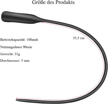 Гнучкий уретральний вібратор BDSMYEE для чоловіків, 355 мм, силіконовий, 10 режимів вібрації, стимуляція простати та уретри
