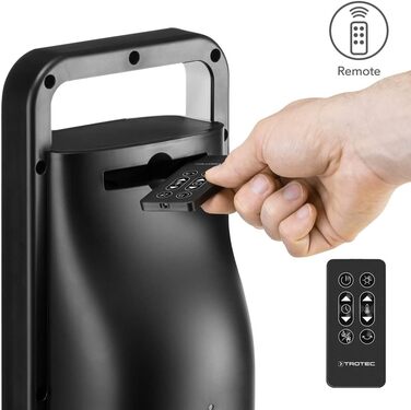 Керамічний вентилятор-обігрівач TROTEC TFC 21 E Теплова потужність 1300 Вт / 2000 Вт Обігрівач з термостатом, розмір приміщення від 24 м до 60 м, функція коливання 80 1300 Вт / 2000 Вт