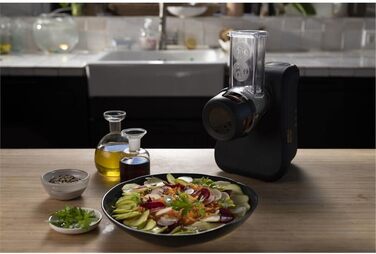 Терка для поваги Tefal MB77EN Двигун 200 Вт 3 різні конусні насадки Еко-дизайн 9 переробленого пластику Чорний