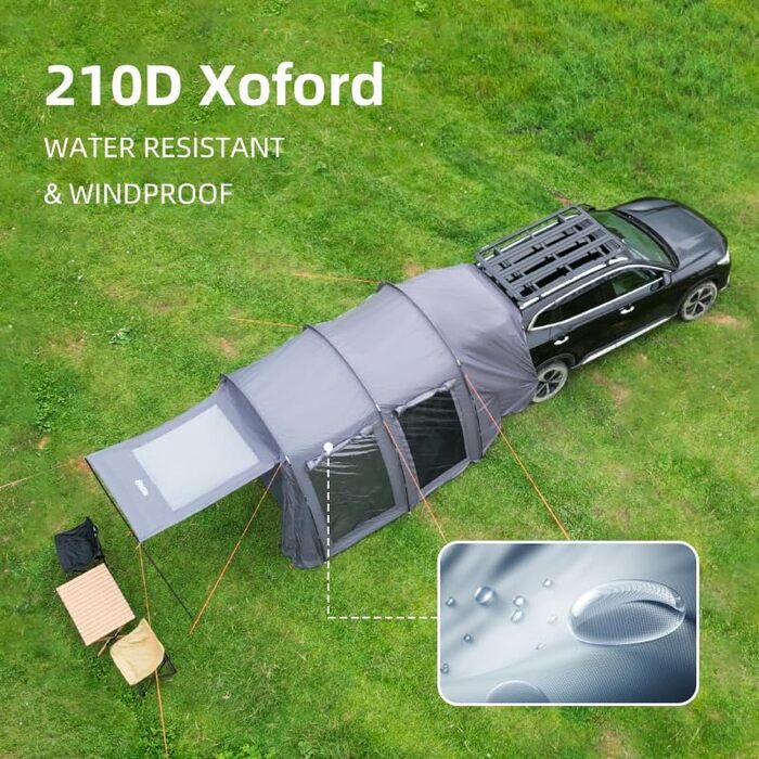 Необхідний аксесуар для пікніків - Автотент Heckzelt Водонепроникний, підходить для всіх моделей авто UA238