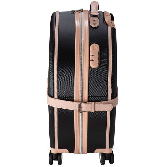 Валіза Semi Line 24' (M) Black/Pink Cream (T5671-3)