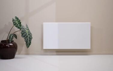 Настінний конвекторний обігрівач - Білий, 500 Вт Електричний радіатор з термостатом Настінний електричний обігрівач Висота 420 мм Електричний радіатор Захист від замерзання, тижневий режим Електричний обігрівач, 12 H -