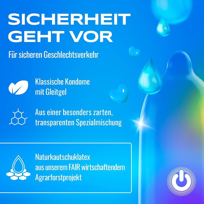 Презервативи ON) Natural Feeling, тонкі, 54 мм, 50 шт