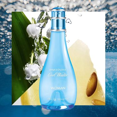 Туалетна вода DAVIDOFF Cool Water Woman, квітково-свіжий жіночий аромат 100 мл (1 упаковка)