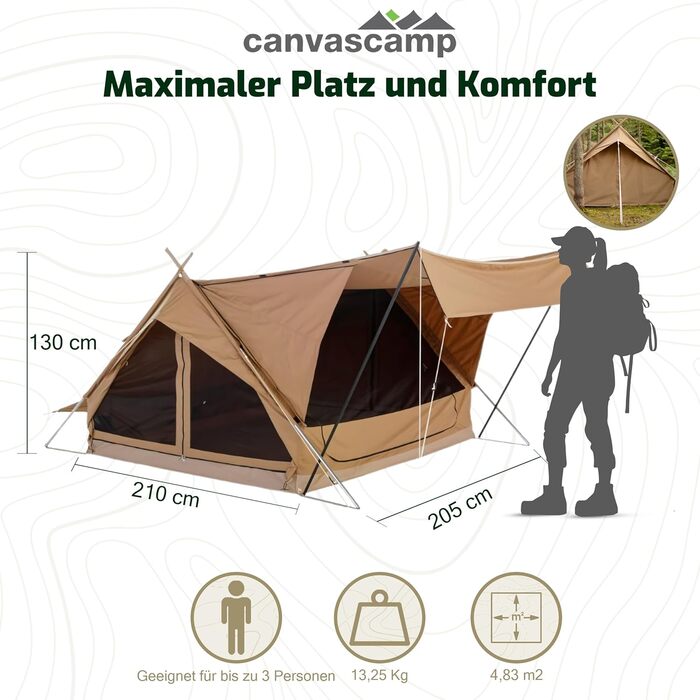 Намет Altai на 3 особи Панорамний намет для глемпінгу з оглядом 270 Ідеальний намет для кемпінгу на свіжому повітрі для фестивалів, намет для глемпінгу та хребта, водонепроникний намет на 3 особи Розкішний намет Намет для кемпінгу