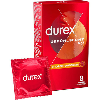 Презервативи Durex Gefühlsecht XXL, 8 шт