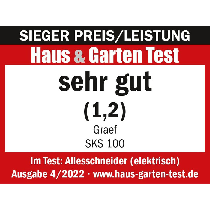 Нарізка для їжі Graef S10003, металева, червона