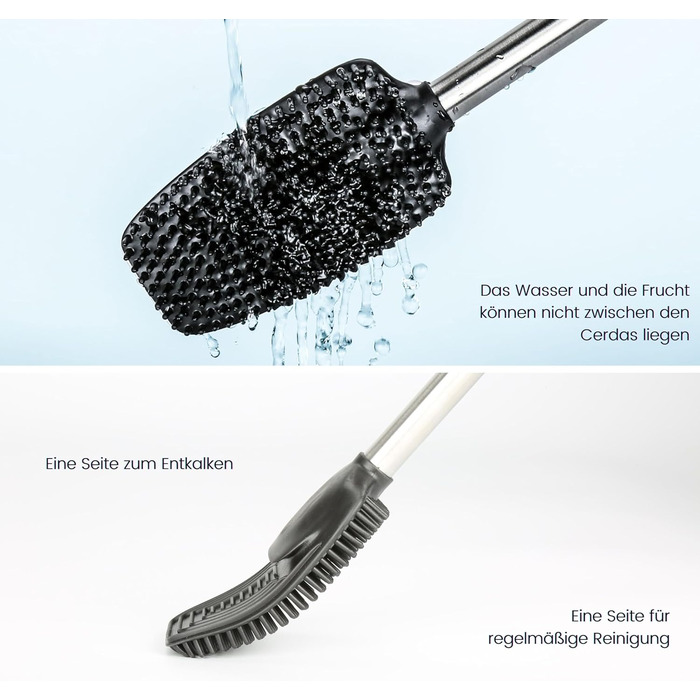 Щітка для унітазу Erreke силіконова, щітка для унітазу силіконова, щітка для унітазу силіконова, щітка для унітазу з нержавіючої с