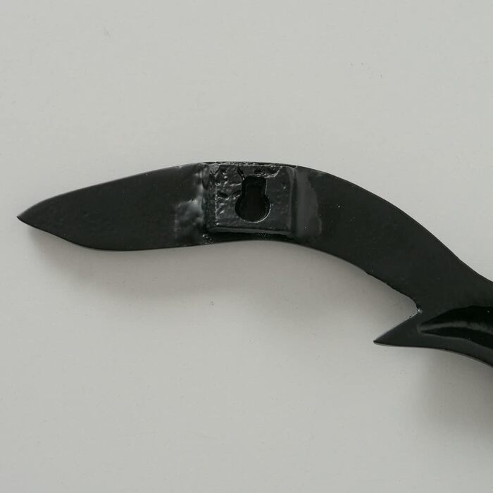 Настінний об'єкт Boltze Birdy (чорний, металевий настінний декор, морський мотив, настінний розпис для передпокою / вітальні / їда