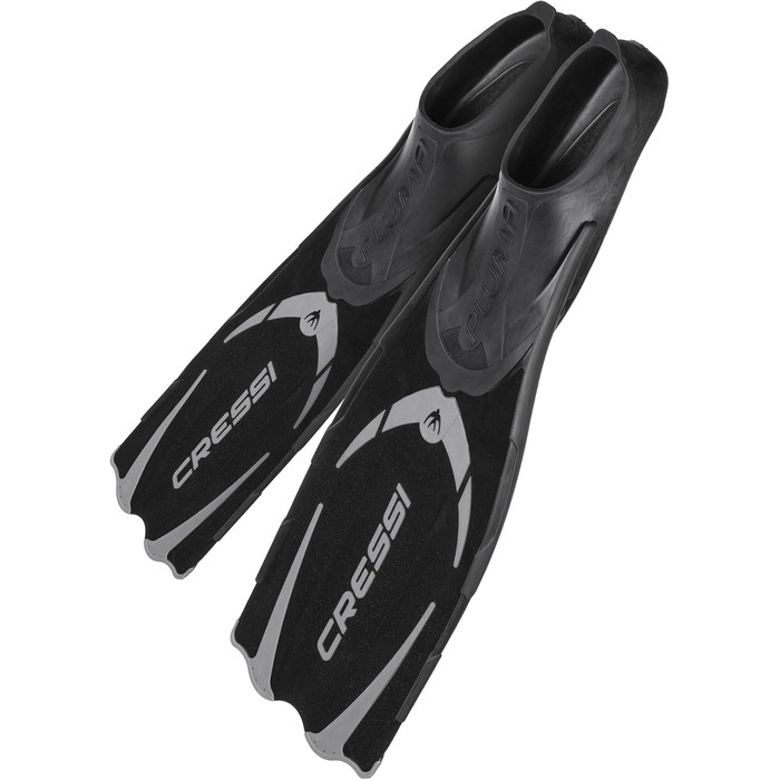 Сумка Cressi Pluma - комплект ласт, маски та трубки, для дайвінгу та фрідайвінгу, чорна, унісекс, розмір для дорослих 45/46