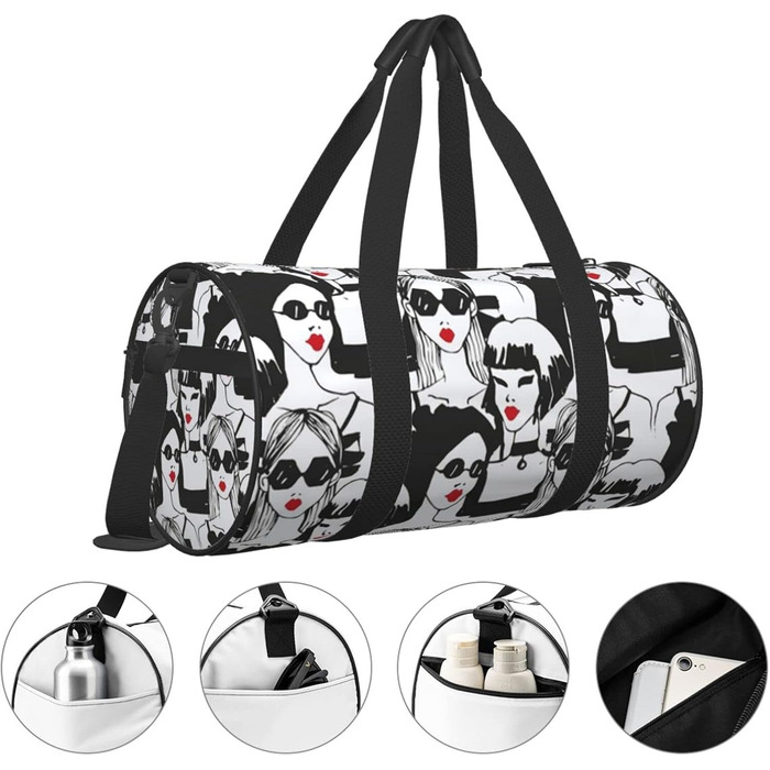 Спортивна дорожня сумка для жінок та чоловіків. Містка сумка для фітнесу, пляжу та подорожей.