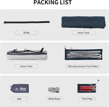 Намет Naturehike Cloud Up 1, 3-4 сезони, легкий туристичний намет для 1 особи, водонепроникний, захищений від комах сімейний намет для активного відпочинку, походів, альпінізму, синій