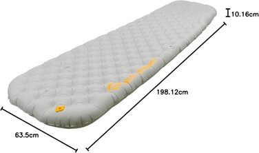 Килимок для сну Sea to Summit Ether Light XT Air Mat, надувний матрац сірого кольору, великий