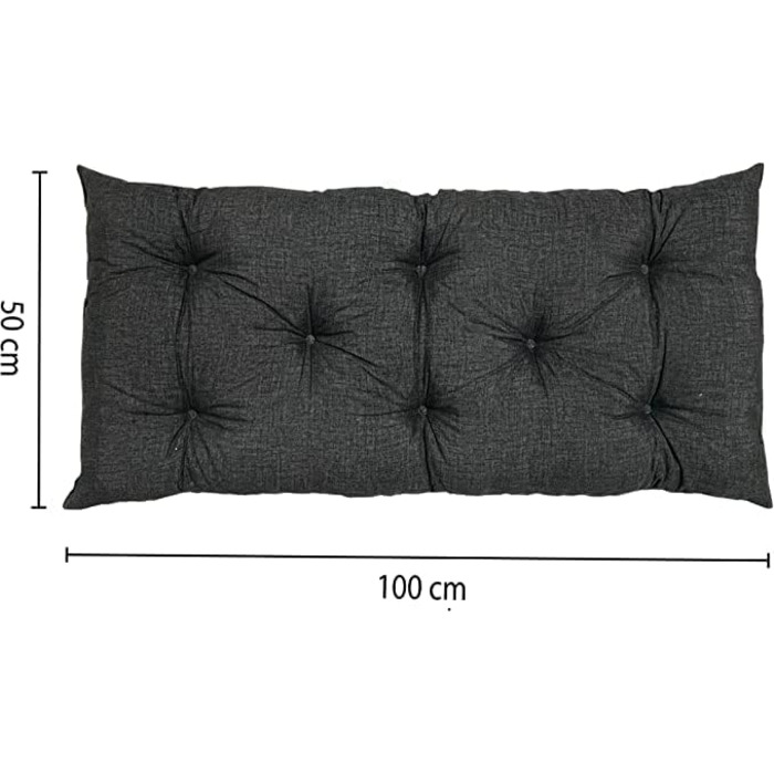Подушка для сидіння Подушка для сидіння Подушка для саду Подушка для лавки Подушка для відпочинку на відкритому повітрі Подушка для лавки (100 x 50 x 8 см)