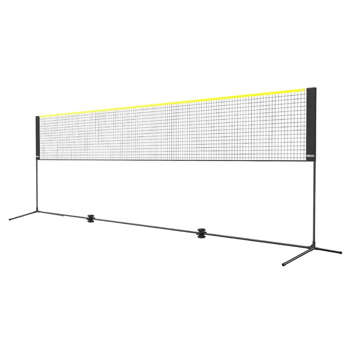 Бадмінтонна сітка VEVOR, регульована по висоті волейбольна сітка, складна сітка для піклболу 510 x 155 x 103 см, портативна, легко збирається тенісна сітка зі штангами, підставкою та сумкою для перенесення