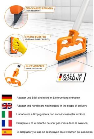 Щітка для швів FUGINATOR - Щітка для чищення швів у ванних кімнатах, туалетах, кухнях тощо - Чищення настінної та підлогової плитк