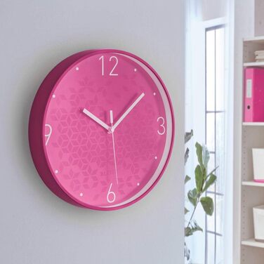 Настінний годинник Leitz WOW, рожевий, 32.5 x 31.1 см