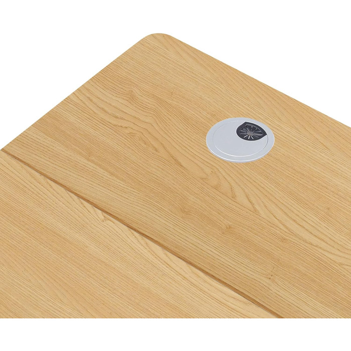 Електричний стіл Soges з регулюванням висоти та функцією пам&39яті для чотирьох індивідуальних варіантів висоти, перевірено TV, міцний сталевий каркас для офісу та дому, 60 x 140 см, тик