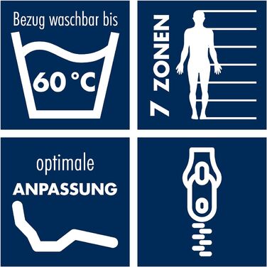 Матрац Irisette Smart 2 в 1 Duo з 7-зонним холодним пінополіуретаном, рейтинг тесту Stiftung Warentest 1.9 (випуск 02/2024), рівні жорсткості Duo H3 та H4, 90 x 200 см, сертифікований Oeko-Tex