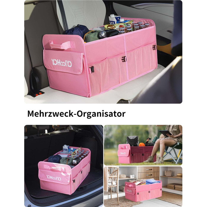 Організатор багажника складний 72 л автомобільний багажник сумка підтримує 35 кг 600D оксфордська тканина водонепроникний нековзни