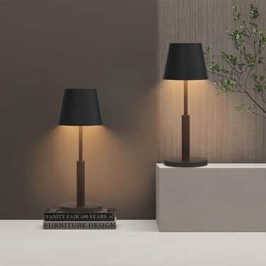 Акумуляторна настільна лампа Світлодіодний бездротовий сенсорний вимикач для приміщень/на вулиці з можливістю затемнення IP54 водо